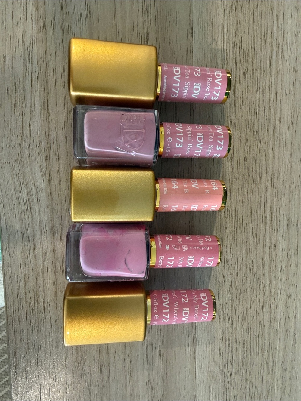 DND Brand Pink Nail Polish Set